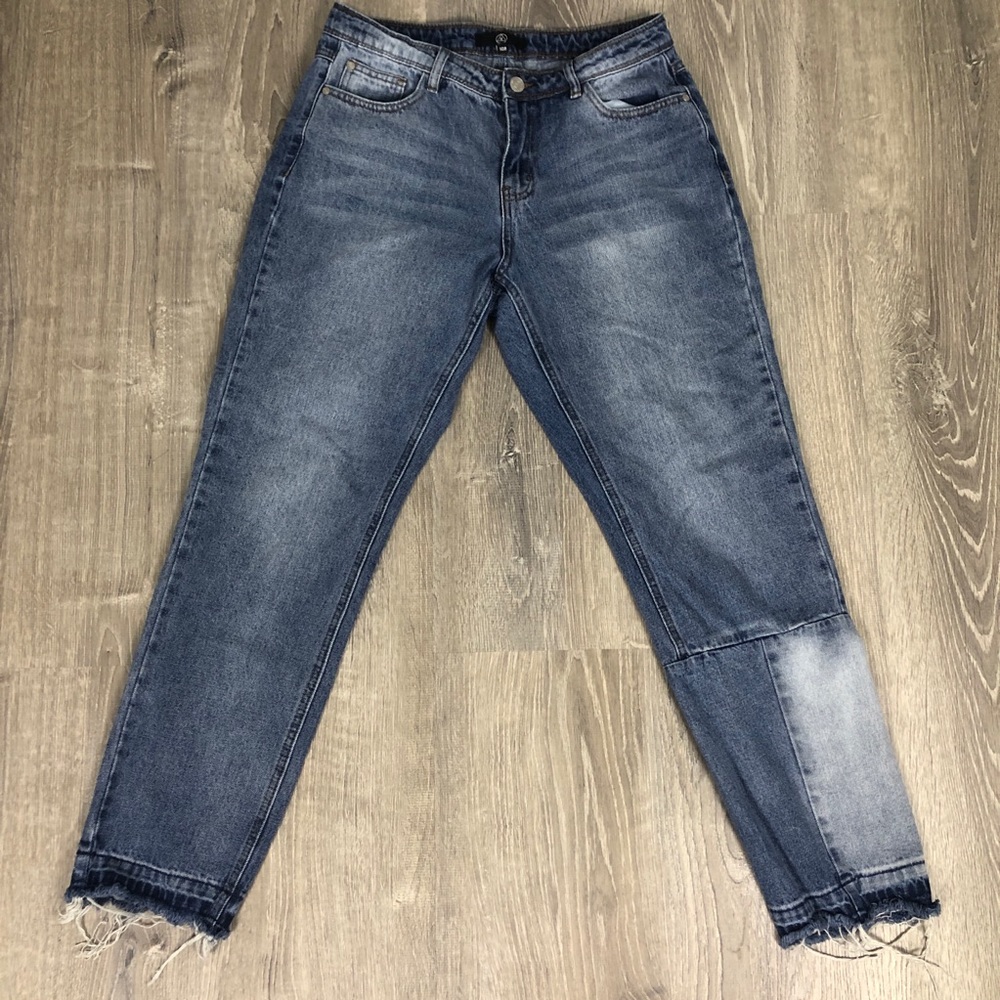 Missguided "Distressed Patchwork" jeans - size 10 - Picture 2 of 11